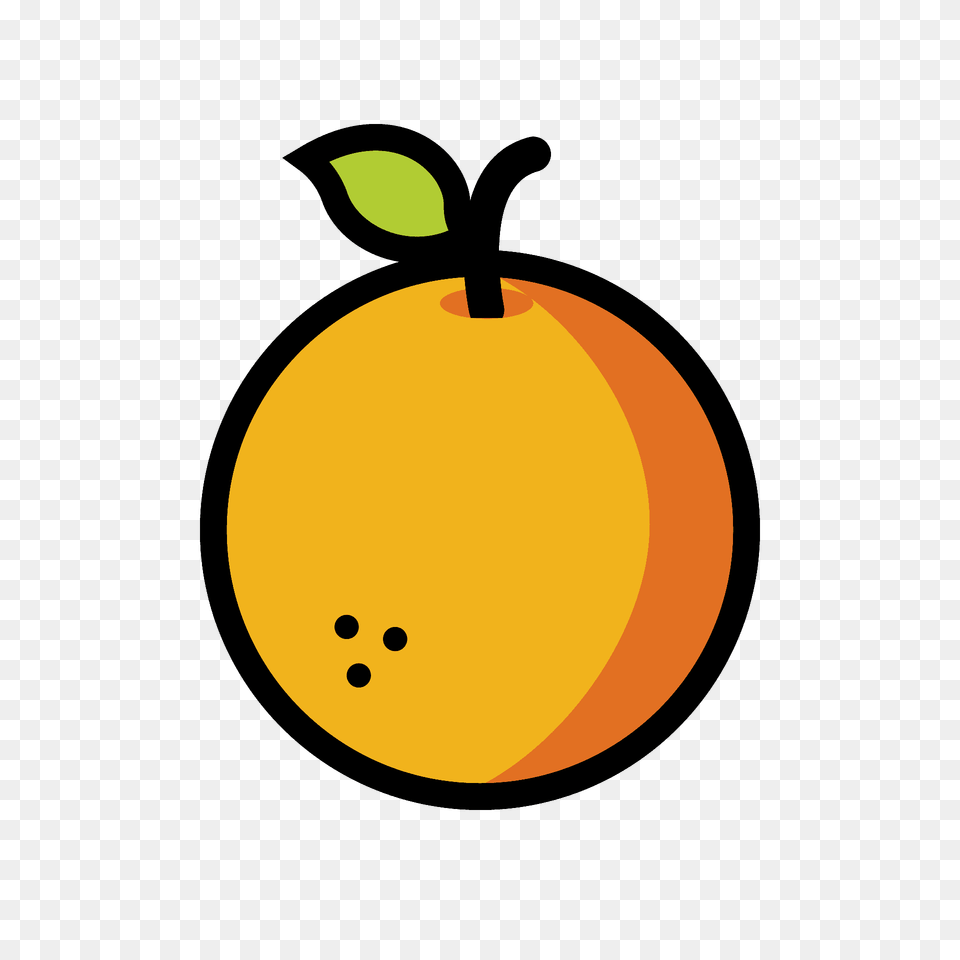 Tangerine Emoji Clipart, Food, Fruit, Plant, Produce Free Png Download
