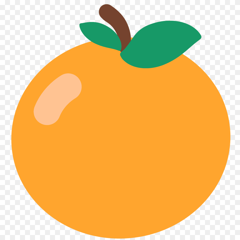 Tangerine Emoji Clipart, Produce, Plant, Citrus Fruit, Food Png Image
