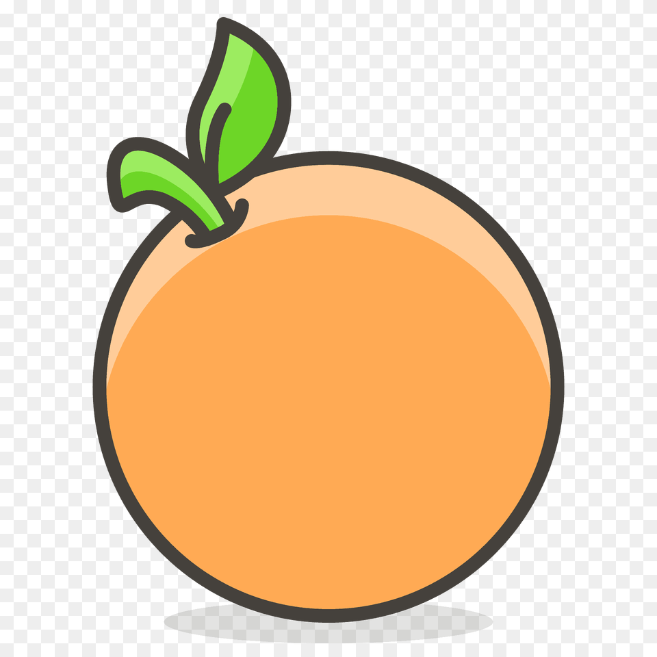 Tangerine Emoji Clipart, Produce, Plant, Food, Fruit Free Png
