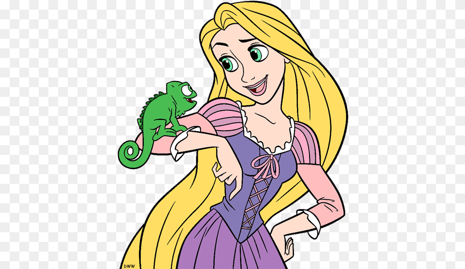 Tangled Clip Art Drawing Rapunzel And Pascal, Publication, Book, Comics, Adult Free Png