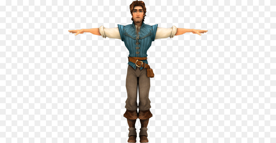 Tangled Flynn Rider By Trishty Pattern Clipart Action Figure, Clothing, Costume, Person, Adult Png Image