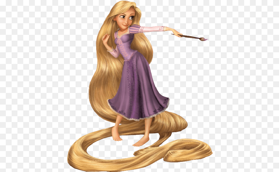 Tangled Hair Tangled Rapunzel Frog Cake Topper Edible Frosting, Figurine, Toy, Doll, Person Free Transparent Png
