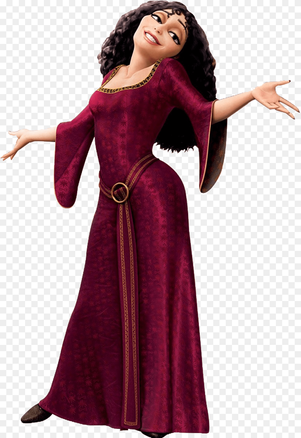 Tangled Mother Gothel, Adult, Person, Gown, Formal Wear Free Transparent Png