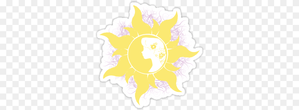 Tangled Sun Silhouette Circle, Art, Dahlia, Floral Design, Flower Png