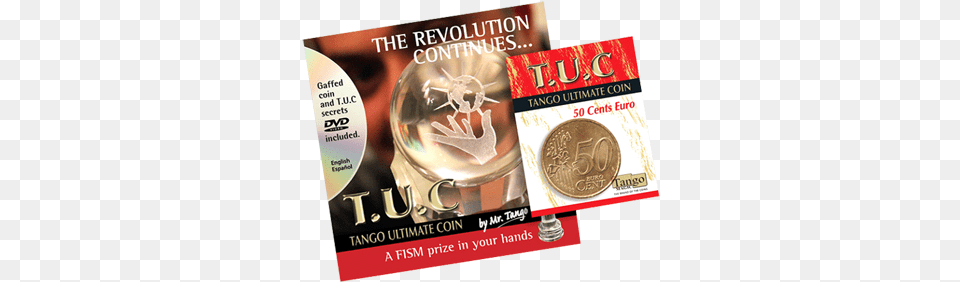 Tango Ultimate Coin Wdvd 50 Cent Euro By Tango Magic Tuc Tango, Publication, Book, Disk Free Transparent Png