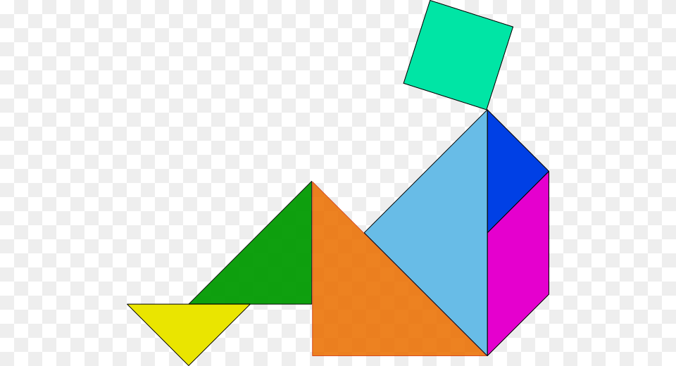 Tangram Blocks Game Clip Art Vector, Triangle, Toy Free Png