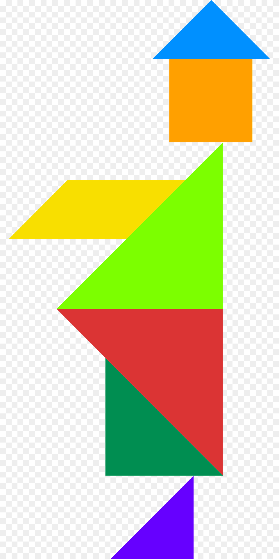 Tangram Clipart, Triangle Png