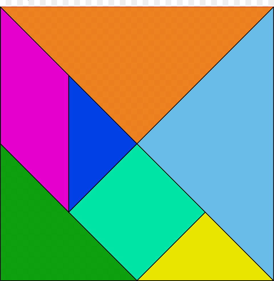 Tangram Clipart, Triangle, Art, Graphics Free Png