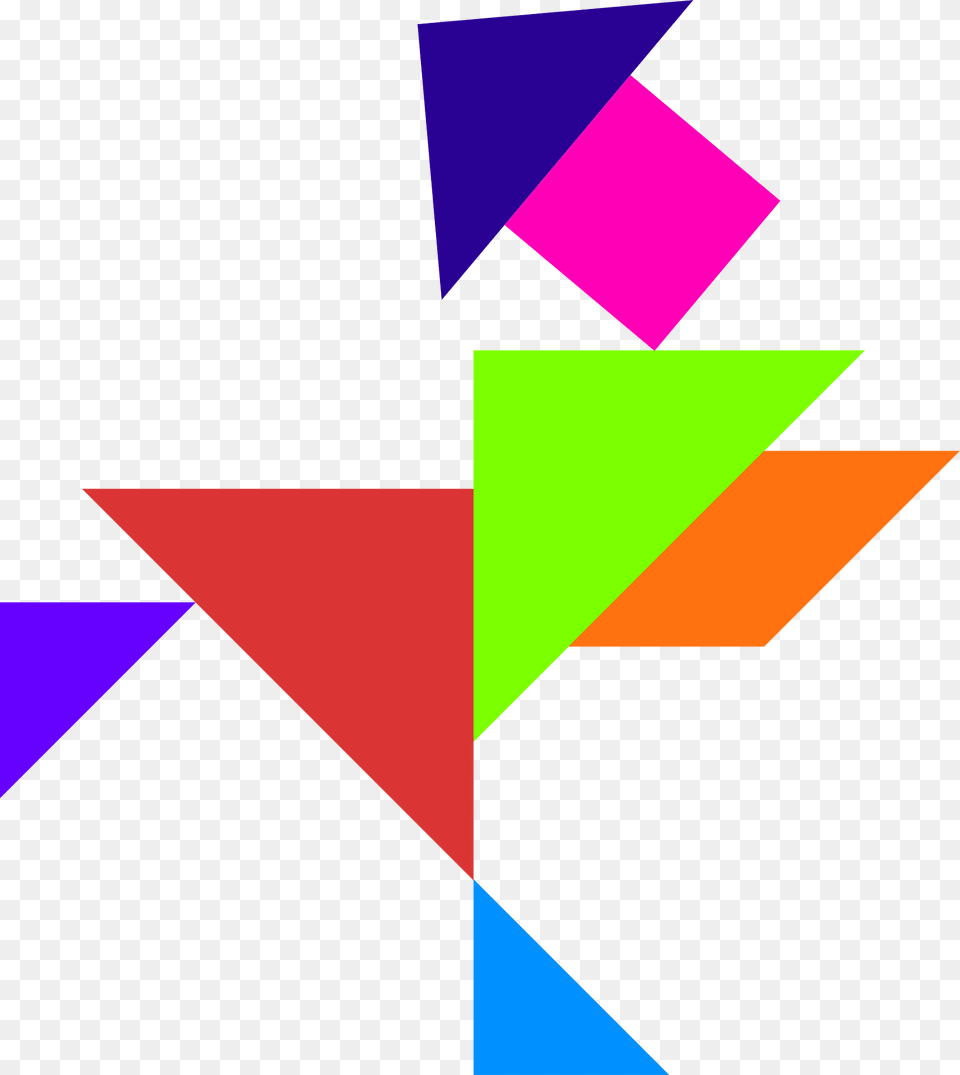 Tangram Clipart, Purple, Art, Triangle, Toy Free Transparent Png