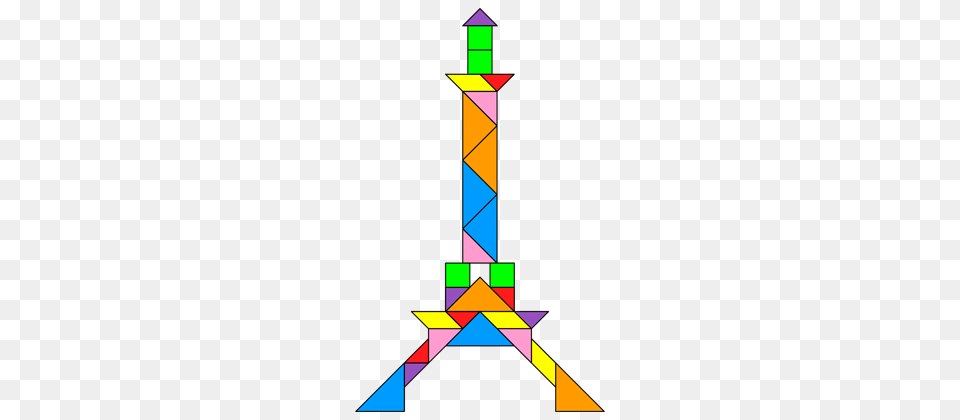 Tangram Eiffel Tower, Symbol Free Transparent Png