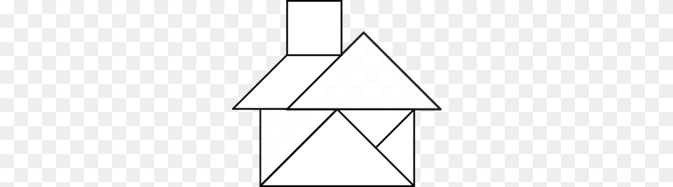 Tangram House Clip Art, Triangle, Envelope, Mail, Bow Free Transparent Png