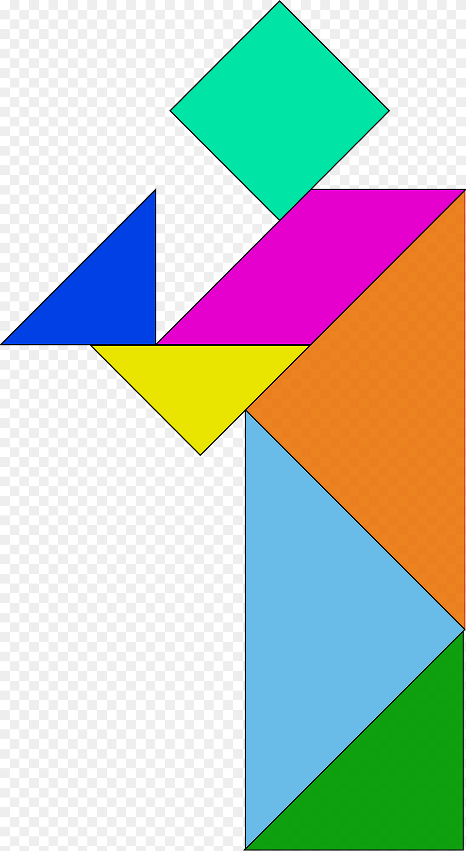 Tangram Person Clipart, Triangle, Art, Toy Free Transparent Png