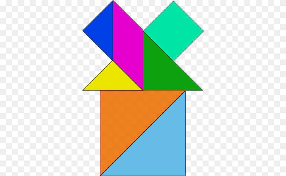 Tangram Puzzle Clip Art, Triangle, Toy Free Png Download