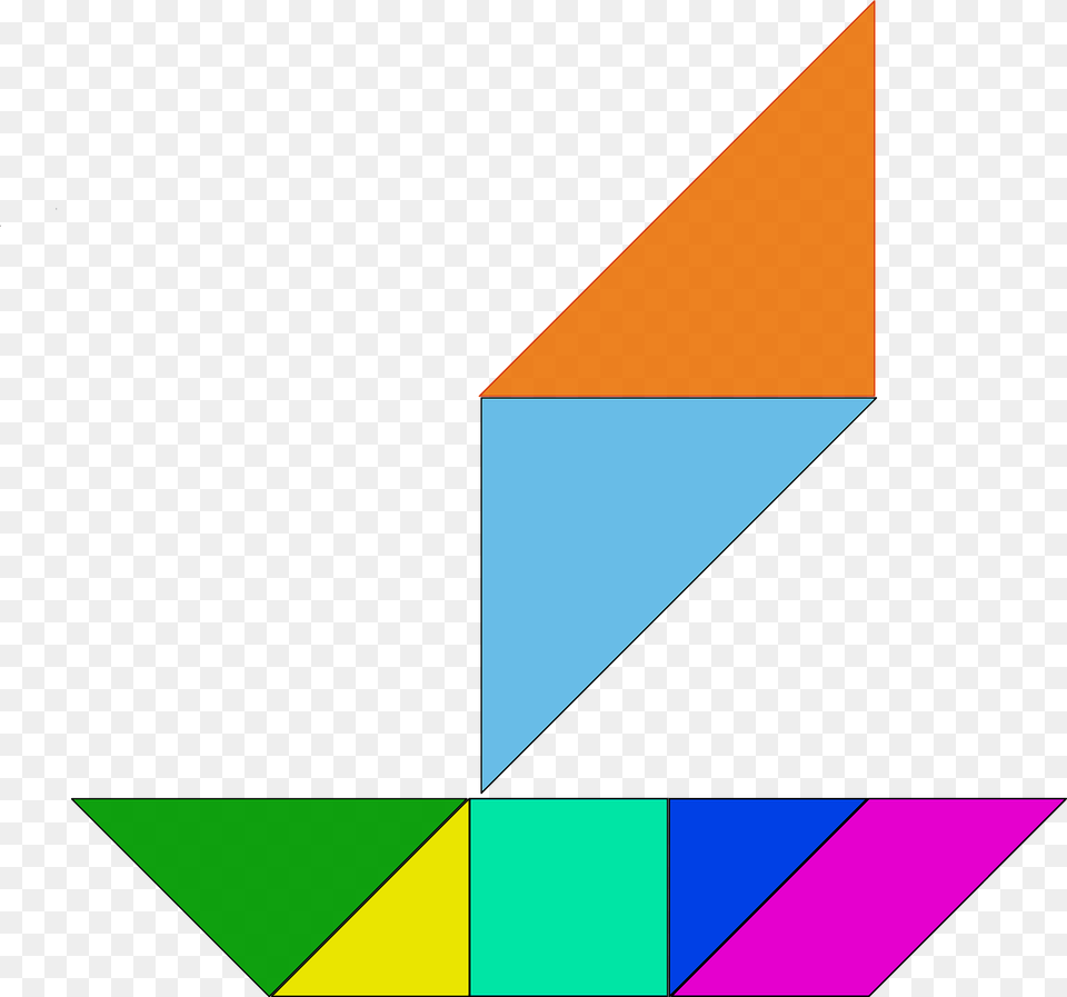 Tangram Sailboat Clipart, Triangle, Art, Graphics Free Transparent Png