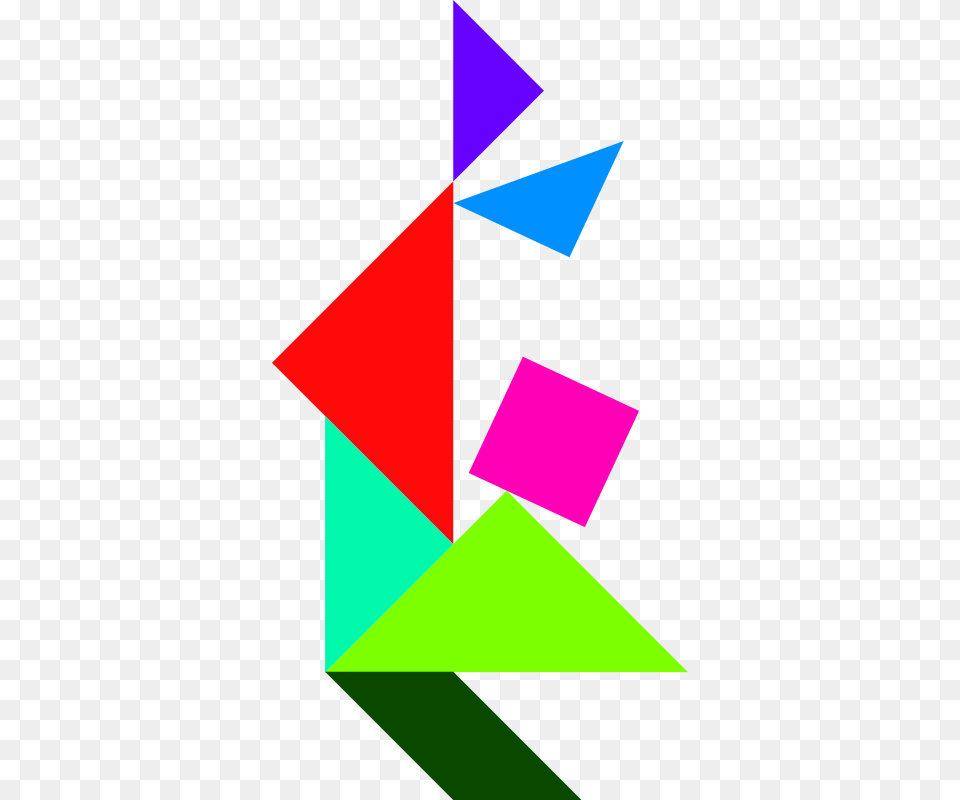 Tangram Shape People, Triangle, Art, Paper Png Image