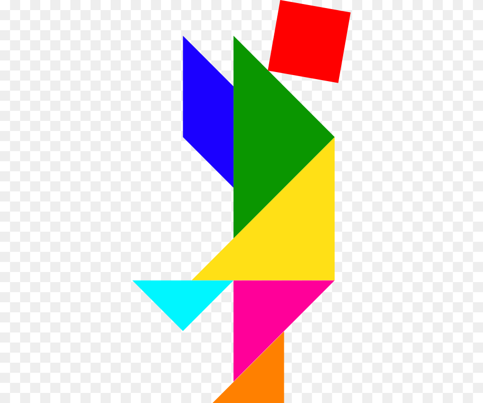 Tangram Shape People, Art, Graphics Free Png