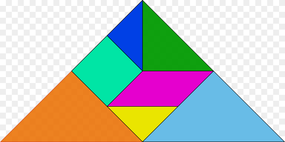 Tangrams Clipart Tangram De Un Triangulo, Triangle Free Png Download