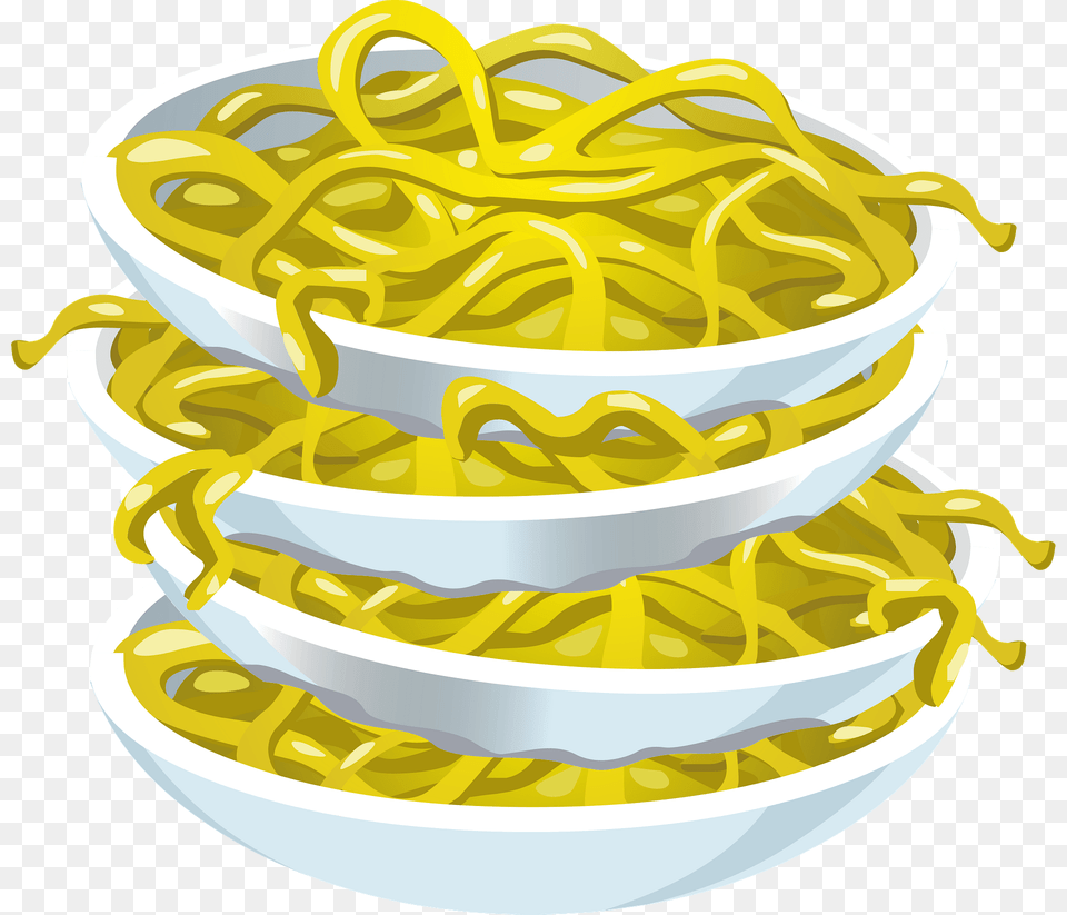 Tangy Noodles In Bowls Stacked Up Clipart, Food, Noodle, Birthday Cake, Cake Free Png Download