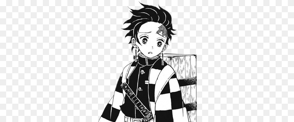 Tanjiro Kimetsunoyaiba Anime Manga Sticker By Uwu Tanjiro Manga, Book, Comics, Publication, Baby Free Transparent Png