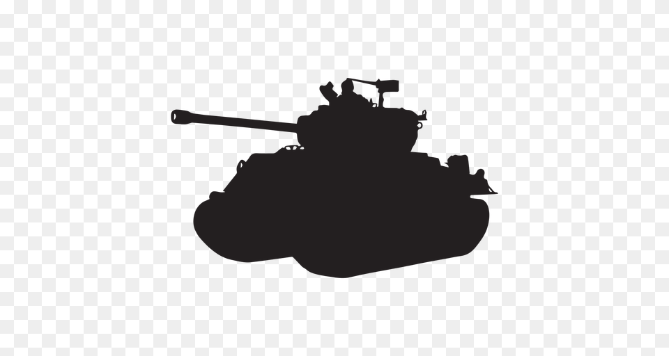 Tank Armoured Vehicle Silhouette, Armored, Military, Transportation, Weapon Png