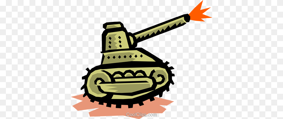 Tank Royalty Vector Clip Art Illustration, Armored, Military, Transportation, Vehicle Free Png
