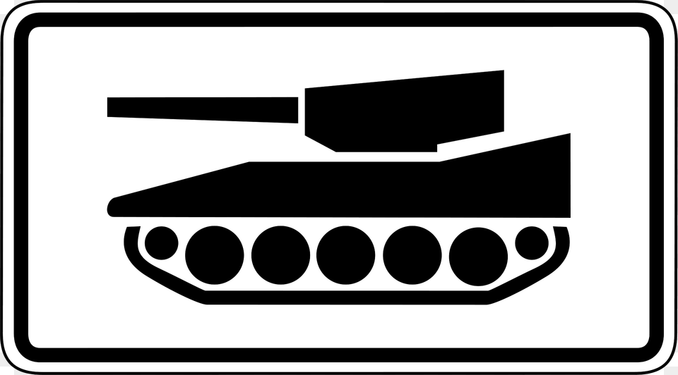 Tank Sign Clipart, Armored, Military, Transportation, Vehicle Free Png