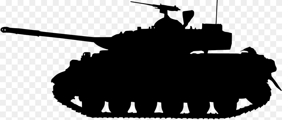 Tank Silhouette, Weapon, Armored, Vehicle, Transportation Free Png Download