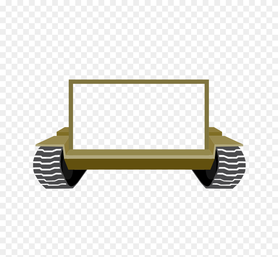 Tank Webcam Overlay, Bench, Furniture, Bulldozer, Machine Free Png Download