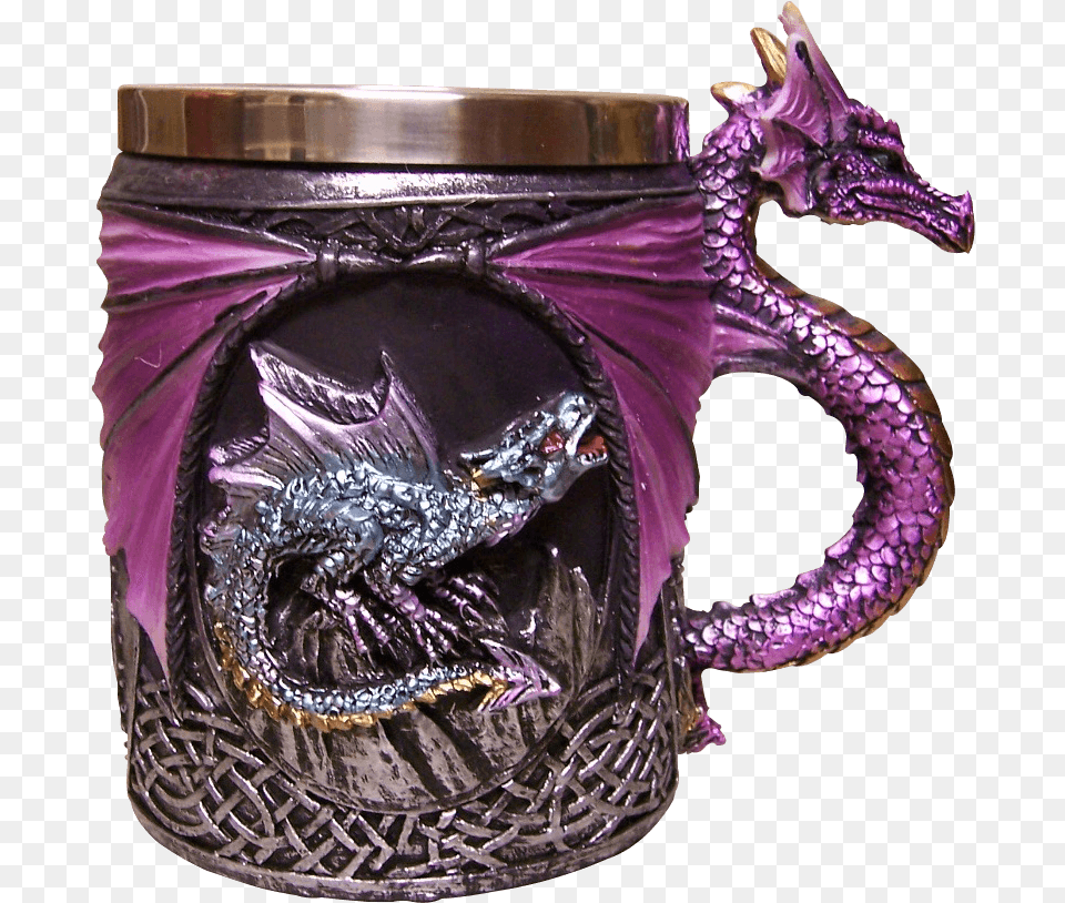 Tankard With Dragon, Cup, Stein, Face, Head Free Transparent Png