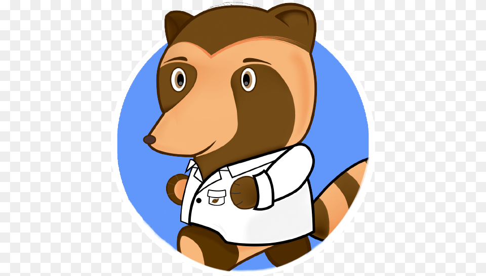 Tanooki Headshot Placeholder Cartoon, Animal, Bear, Mammal, Wildlife Free Transparent Png