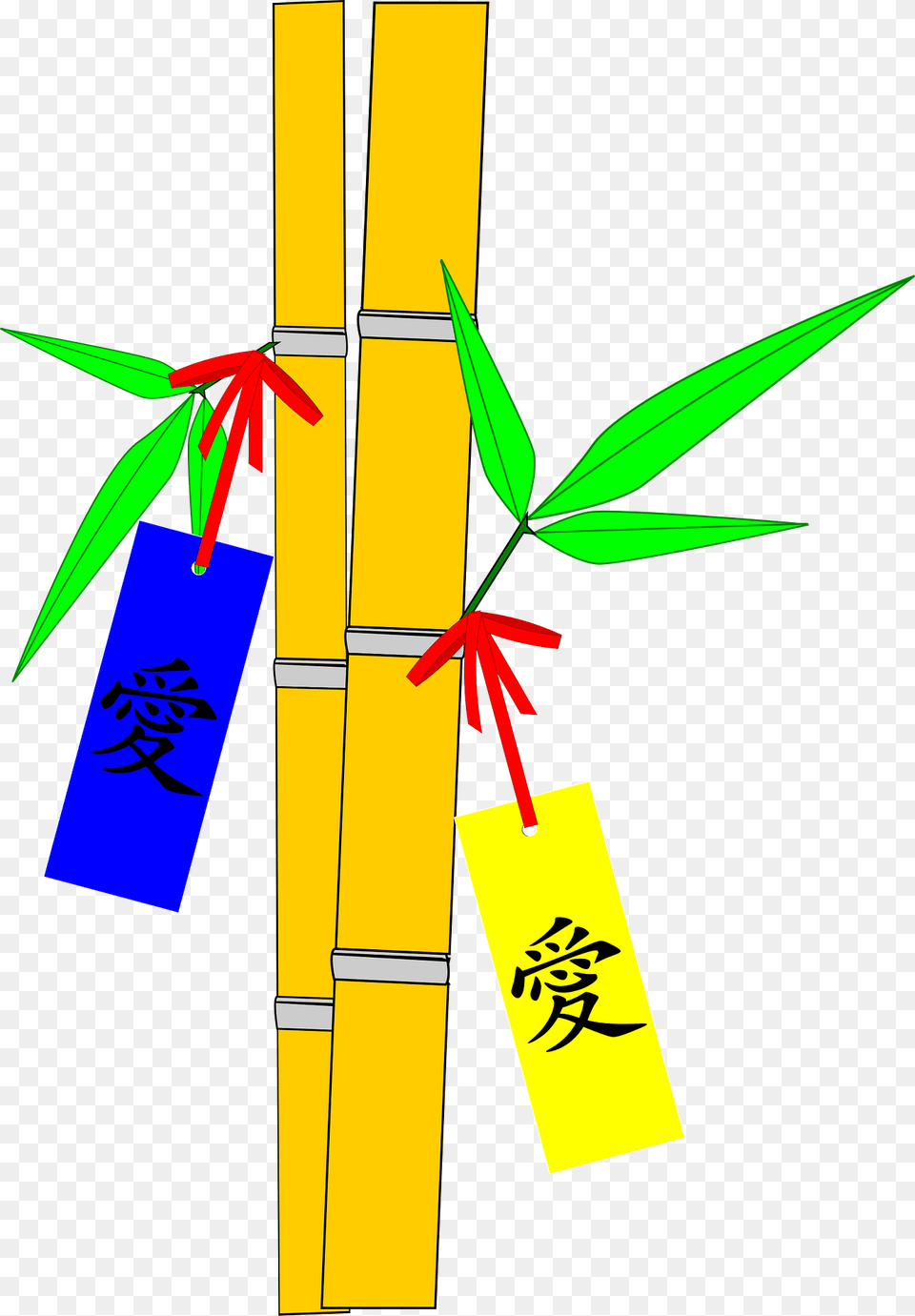 Tantaba Wishes Clipart, Bamboo, Plant, Cross, Symbol Free Png Download