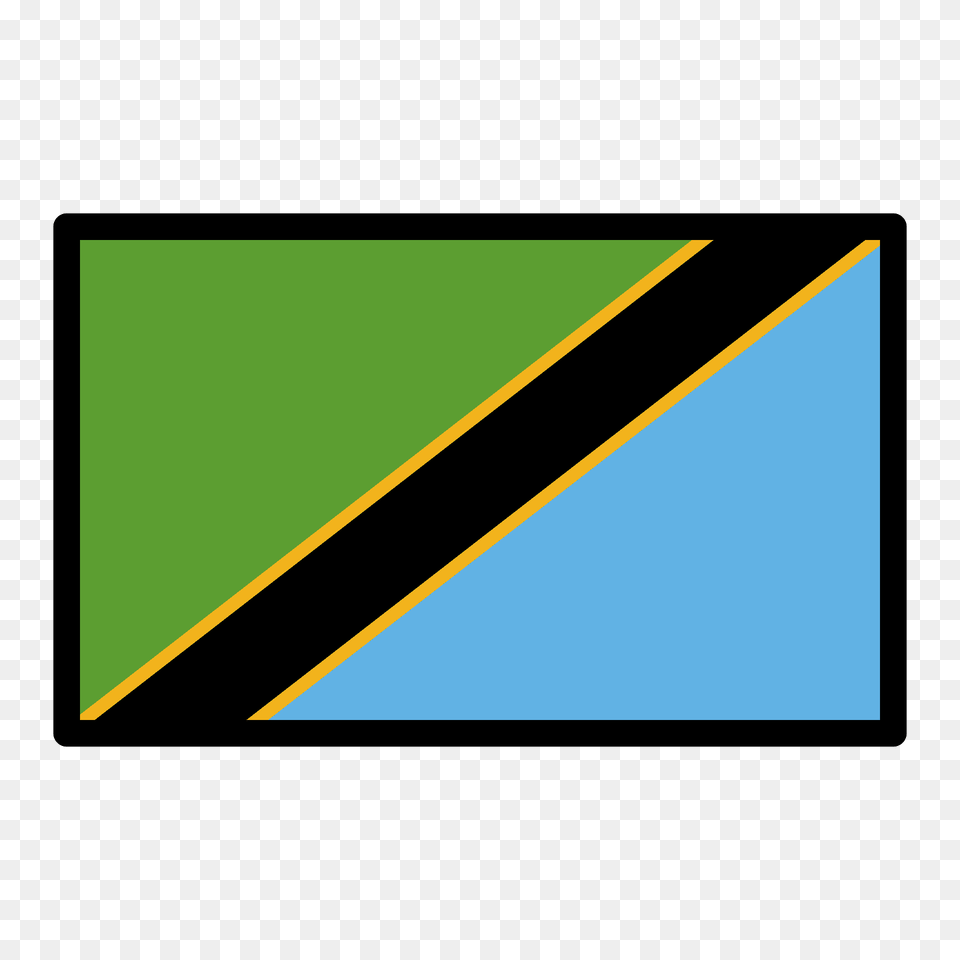 Tanzania Flag Emoji Clipart, Triangle, Blackboard Free Png Download