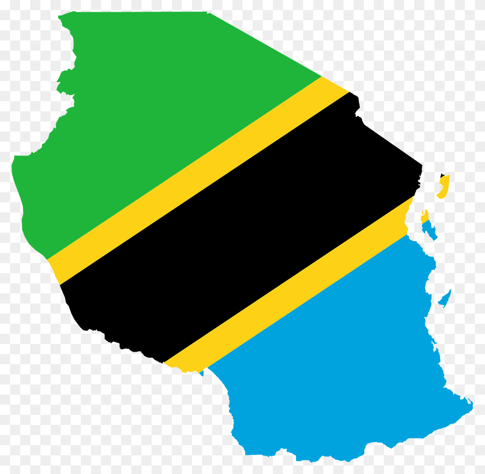 Tanzania Flag Map Clipart Free Png