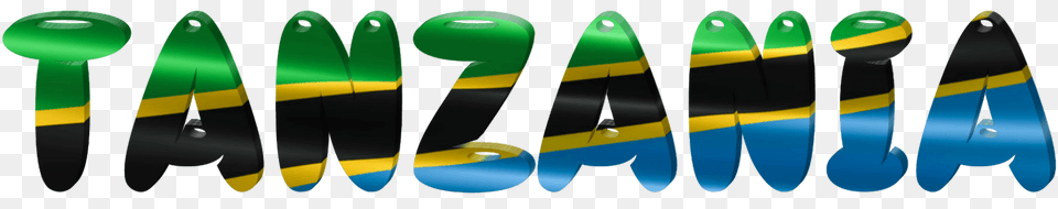 Tanzania Lettering With Flag Clipart, Nature, Outdoors, Sea, Sea Waves Free Png Download