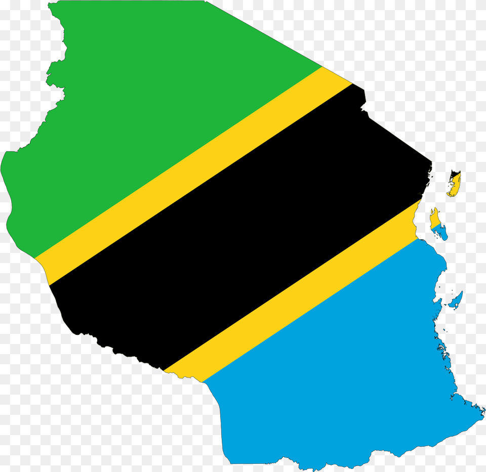 Tanzania Map With Flag, Person, People, Art, Graphics Png
