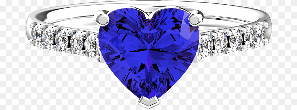 Tanzanite Heart Shape Ring Engagement Ring, Accessories, Diamond, Gemstone, Jewelry Png Image