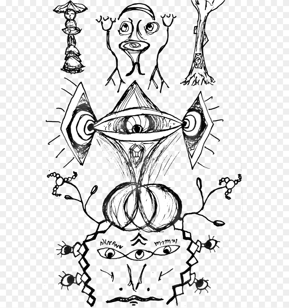 Tap Into The Esoteric Realm Drawing, Head, Person, Face, Wedding Free Png Download