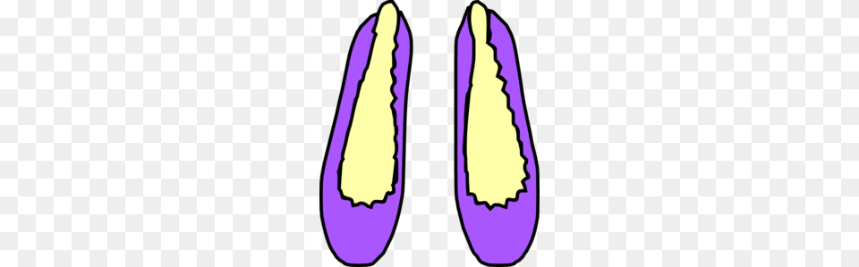 Tap Shoes Clip Art, Purple, Food, Produce, Eggplant Free Png Download