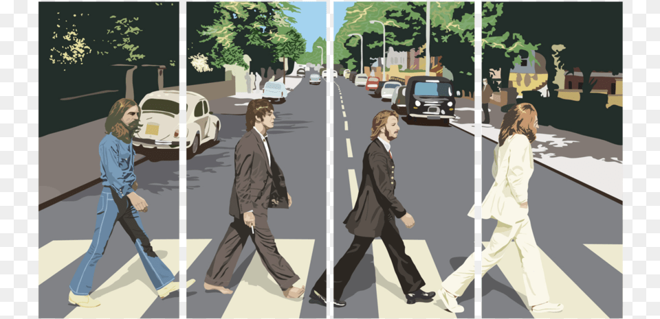 Tap To Expand Beatles Abbey Road Hd, Zebra Crossing, Walking, Tarmac, Person Png