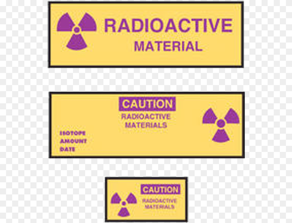 Tape Caution Radioactive Materials 180 Ftroll Radioactive Decay, Paper, Text, Symbol Png