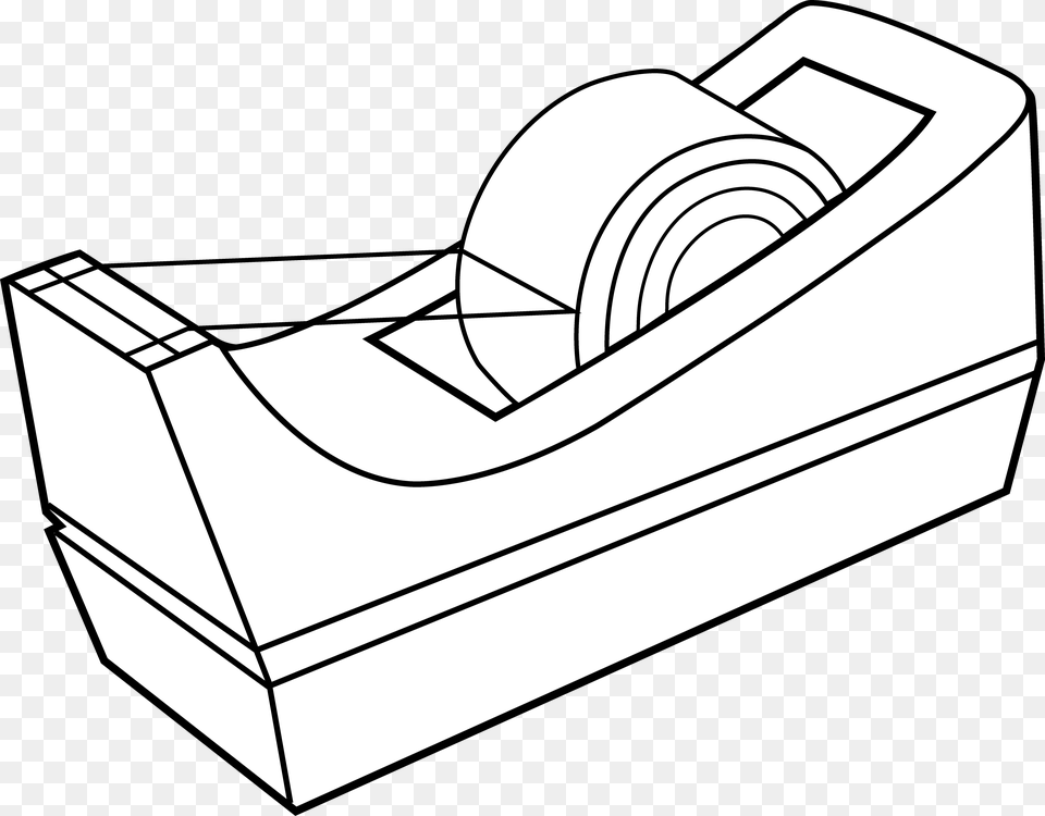 Tape Dispenser Line Art, Paper, Towel Png