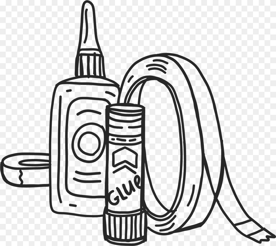 Tape Drawing For Glue And Tape Clipart, Can, Tin, Dynamite, Weapon Free Png Download