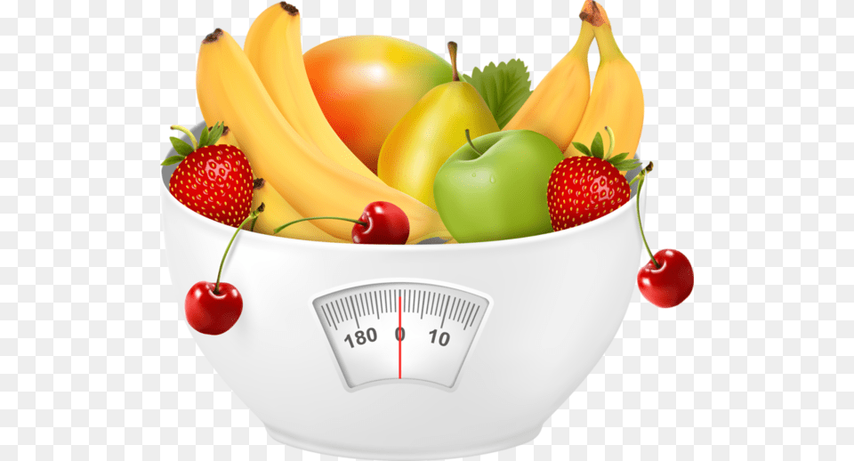 Tape Measure Around A Bowl, Banana, Food, Fruit, Plant Free Png