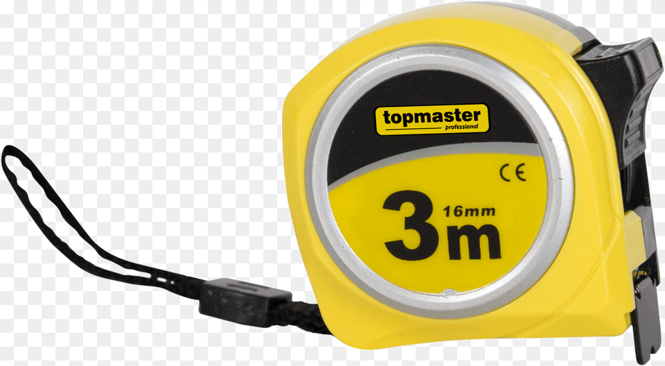 Tape Measureyellowmeasuring Instrumenttool Measure Tape Top, Helmet, Computer Hardware, Electronics, Hardware Free Png Download