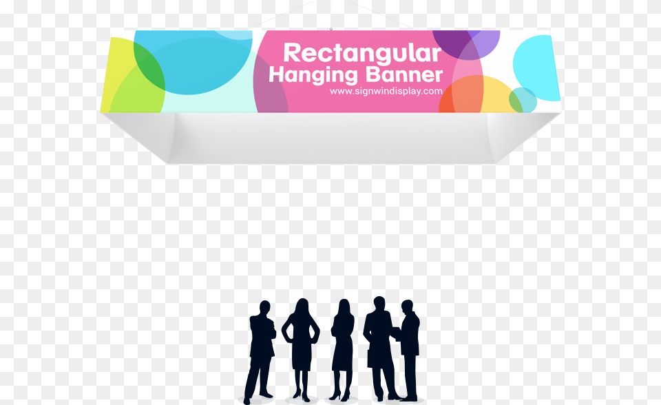 Tapered Circle Hanging Sign, Advertisement, Person, Poster, People Png