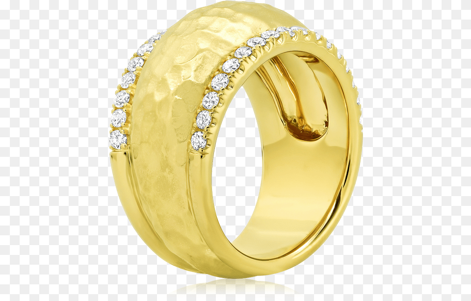 Tapered Width Gold Band With Diamond Trim Engagement Ring, Accessories, Jewelry, Treasure, Gemstone Png