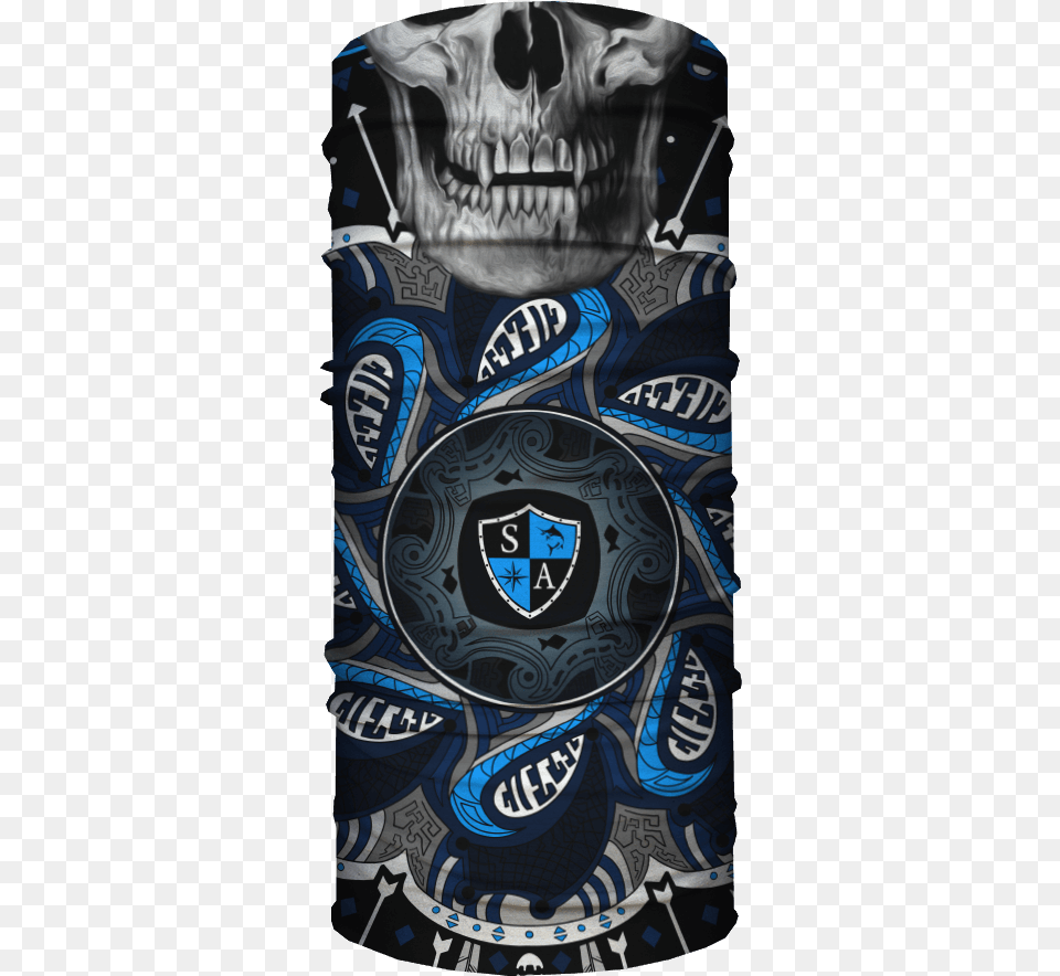 Tapestry Skull Sa Co Face Shield Blackout Forest Camo Skull, Emblem, Symbol, Can, Tin Free Png Download