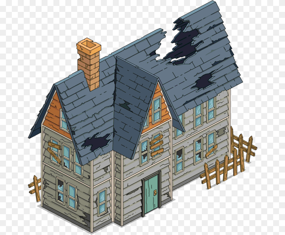 Tapped Out Spooky House Simpson Maison Batiments, Architecture, Building, Cottage, Housing Free Transparent Png