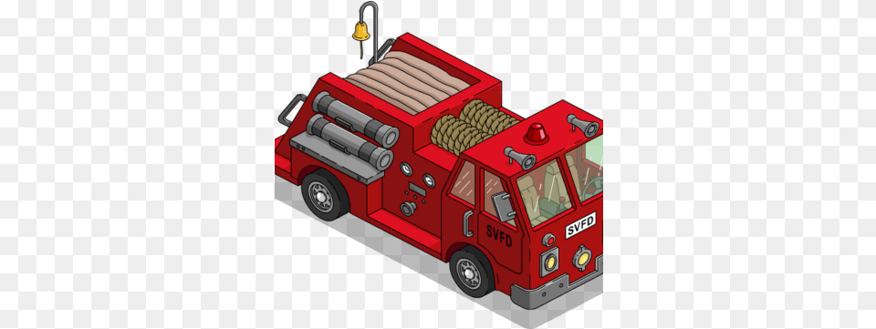 Tapped Out Springfield Fire Engine Simpsons, Transportation, Truck, Vehicle, Fire Truck Free Png