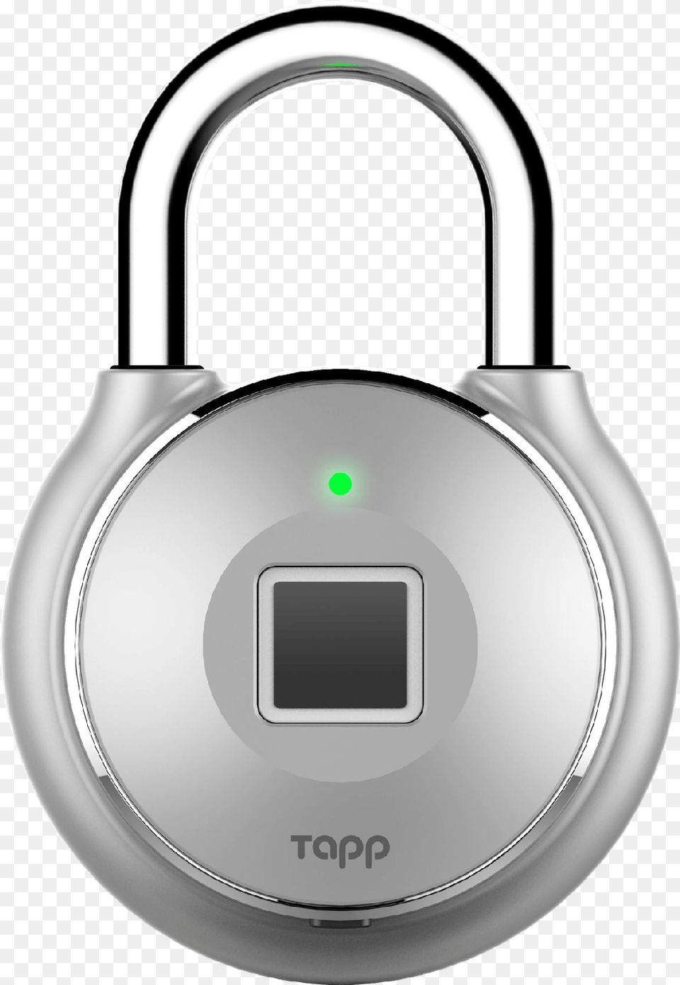 Tapplock One Fingerprint Padlock Silver Locks With Fingerprint Sensors, Lock Free Transparent Png